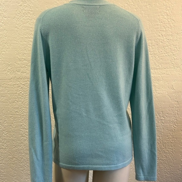 SUTTON CASHMERE turquoise 2 piece set LARGE as is - Picture 6 of 16